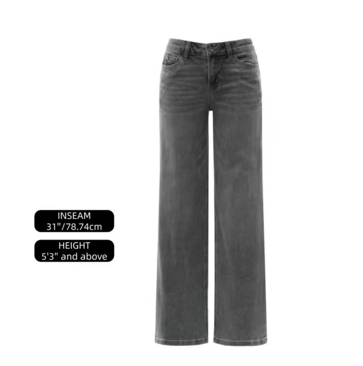 Velora Mid-Low Rise Baggy Jeans